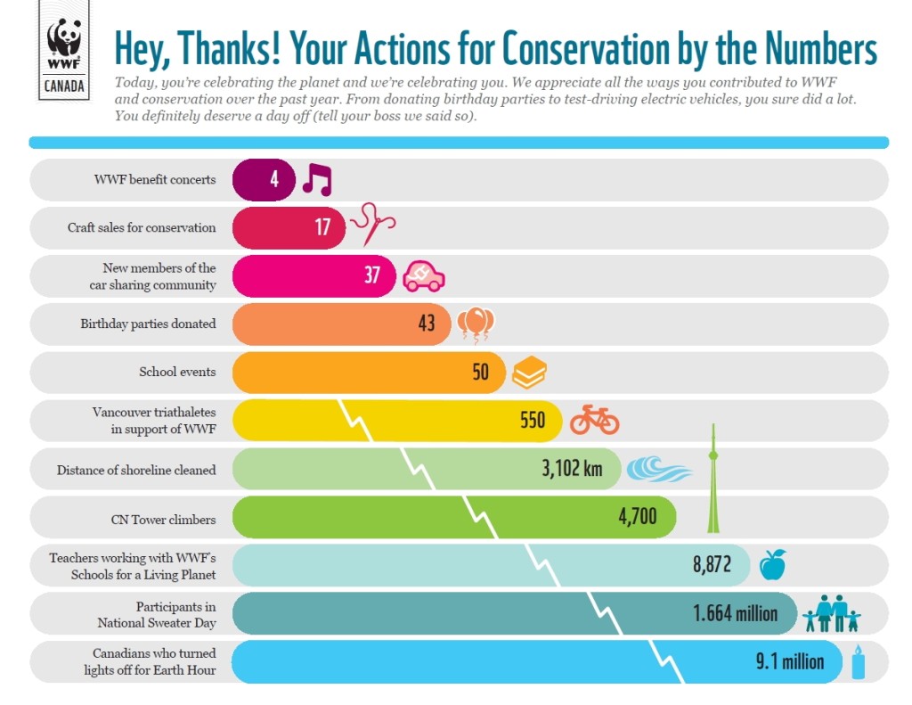 WWF thank you infographic