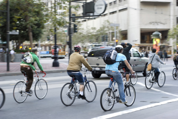 Cyclistes, San Francisco, États-Unis