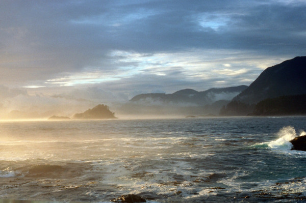Pacific Ocean coastline, Morseby Island, British Columbia, Canada