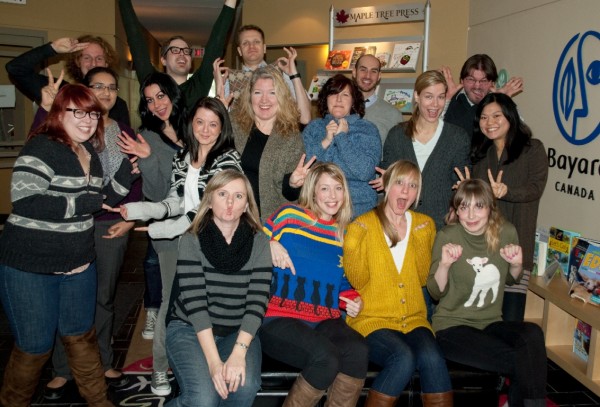 OWL Magazine staff sporting the sweater look on National Sweater Day 2012. © OWL Magazine
