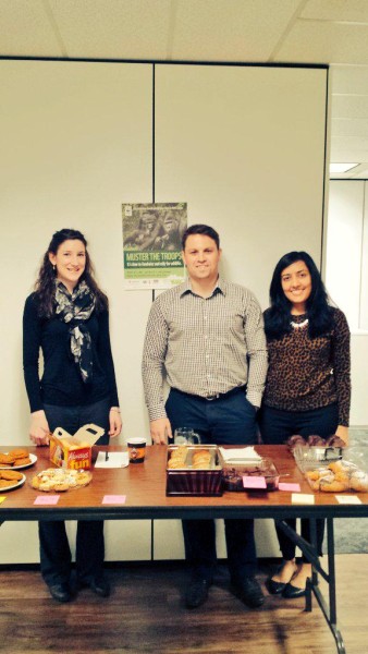 Brookfield Global Integrated Solutions hosting a bake sale for the Climb. ©Brookfield GIS  