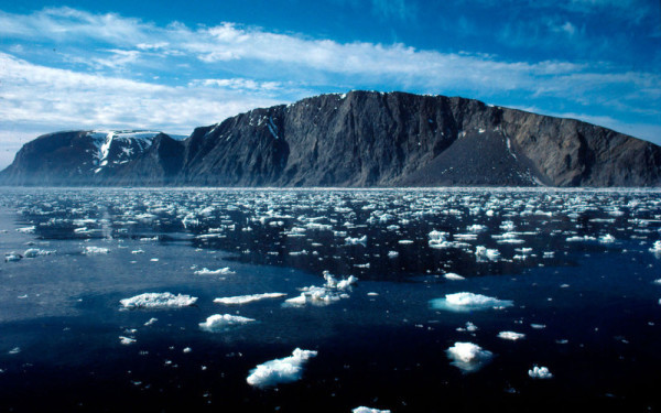 Glaces fondant dans la baie Bull Seal en juin, île St. Matthew, Alaska, États-Unis d'Amérique © Kevin Schafer / WWF