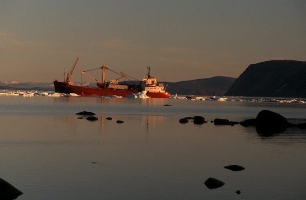 Boats used in Arctic shipping almost always use heavy fuel oil 