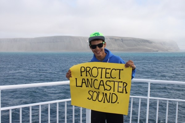 Young man on Students on Ice trip to Lancaster Sound. © Jessica Park / WWF-Canada