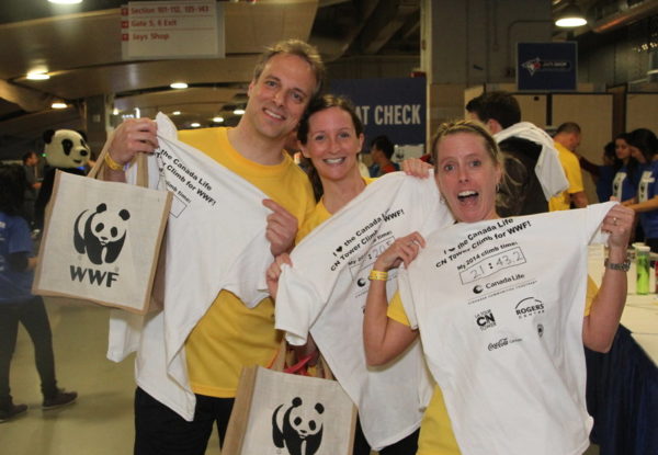 Scott and members of Quads on Fire at WWF's CN Tower Climb in 2014.