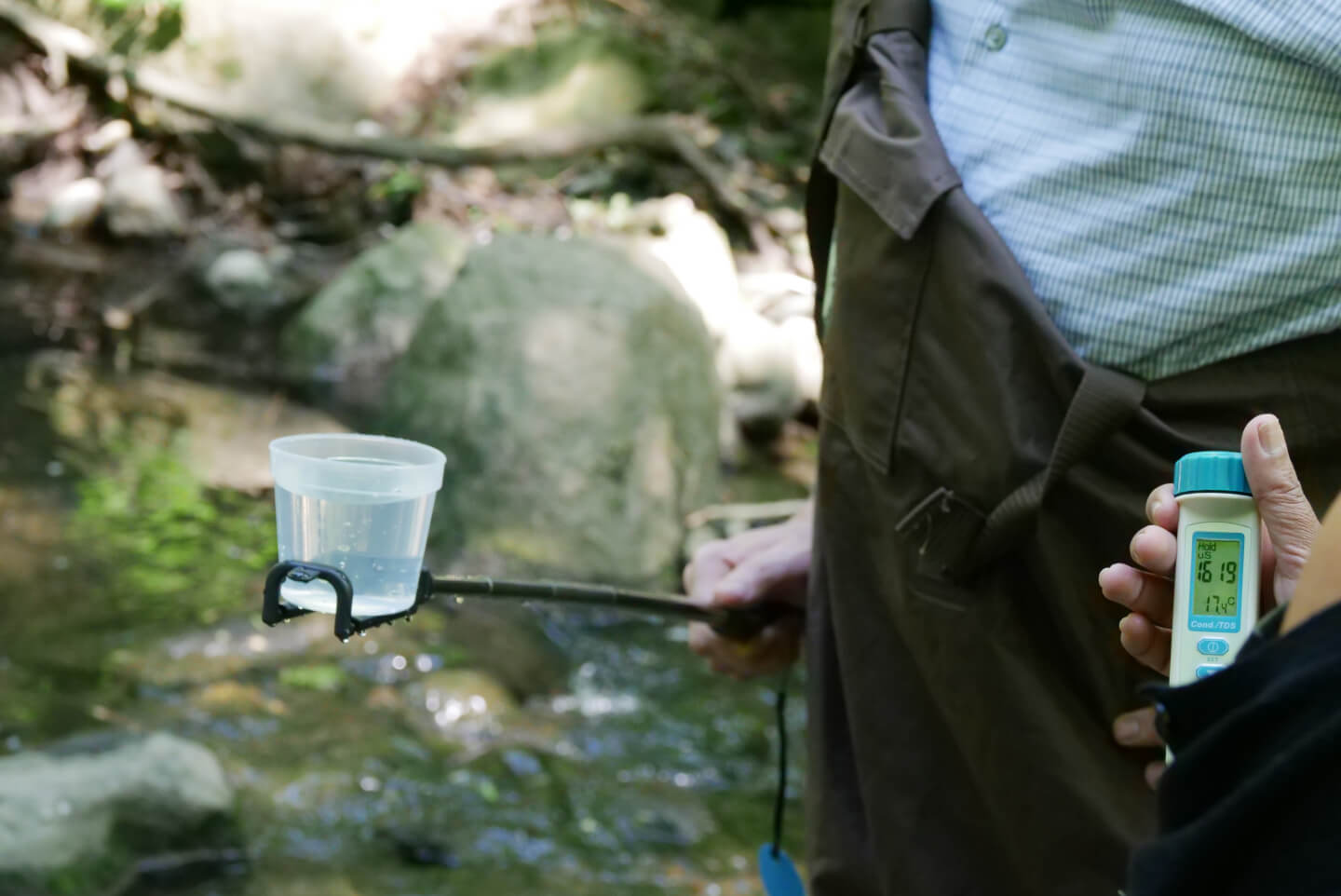 Scientist conducting water testing