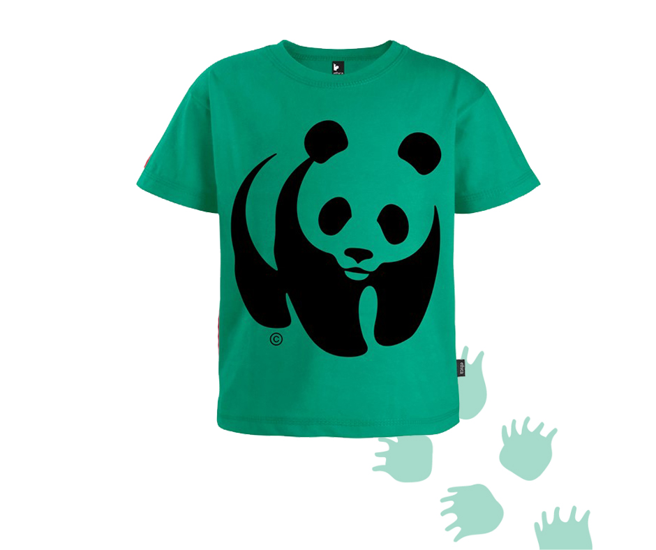 WWF Green Children's T-shirt with Panda Logo