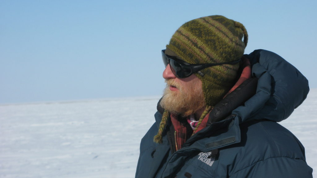 Markus Dyck in the field during a M’Clintock Channel polar bear survey