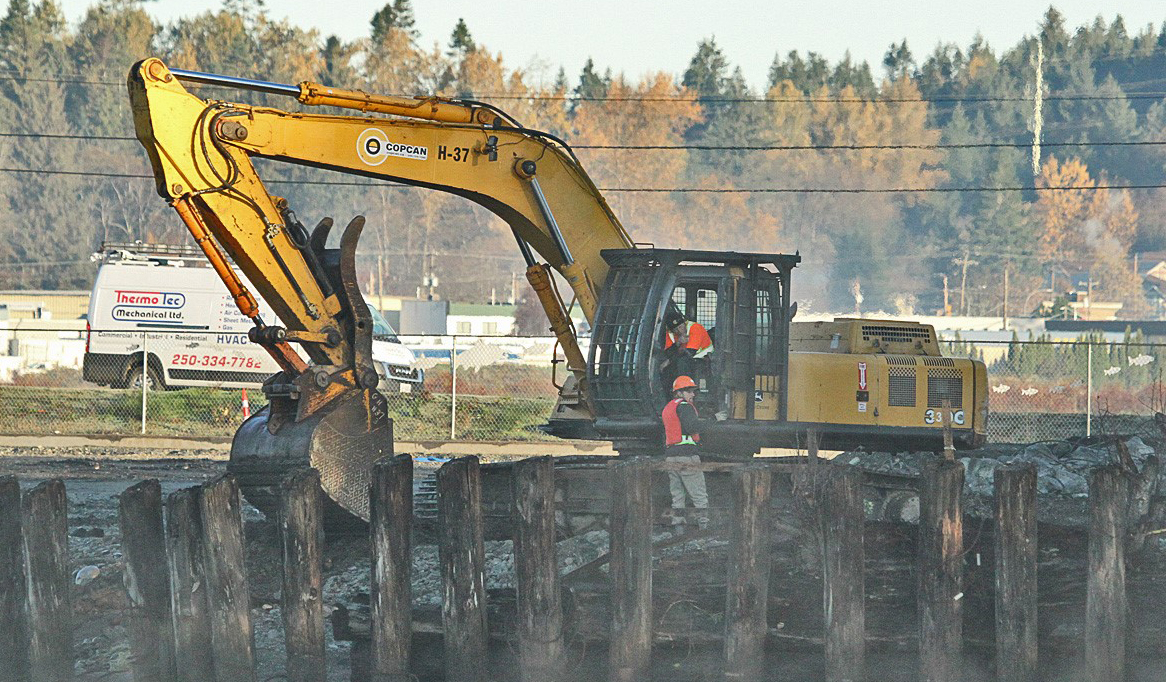 A person in a excavator