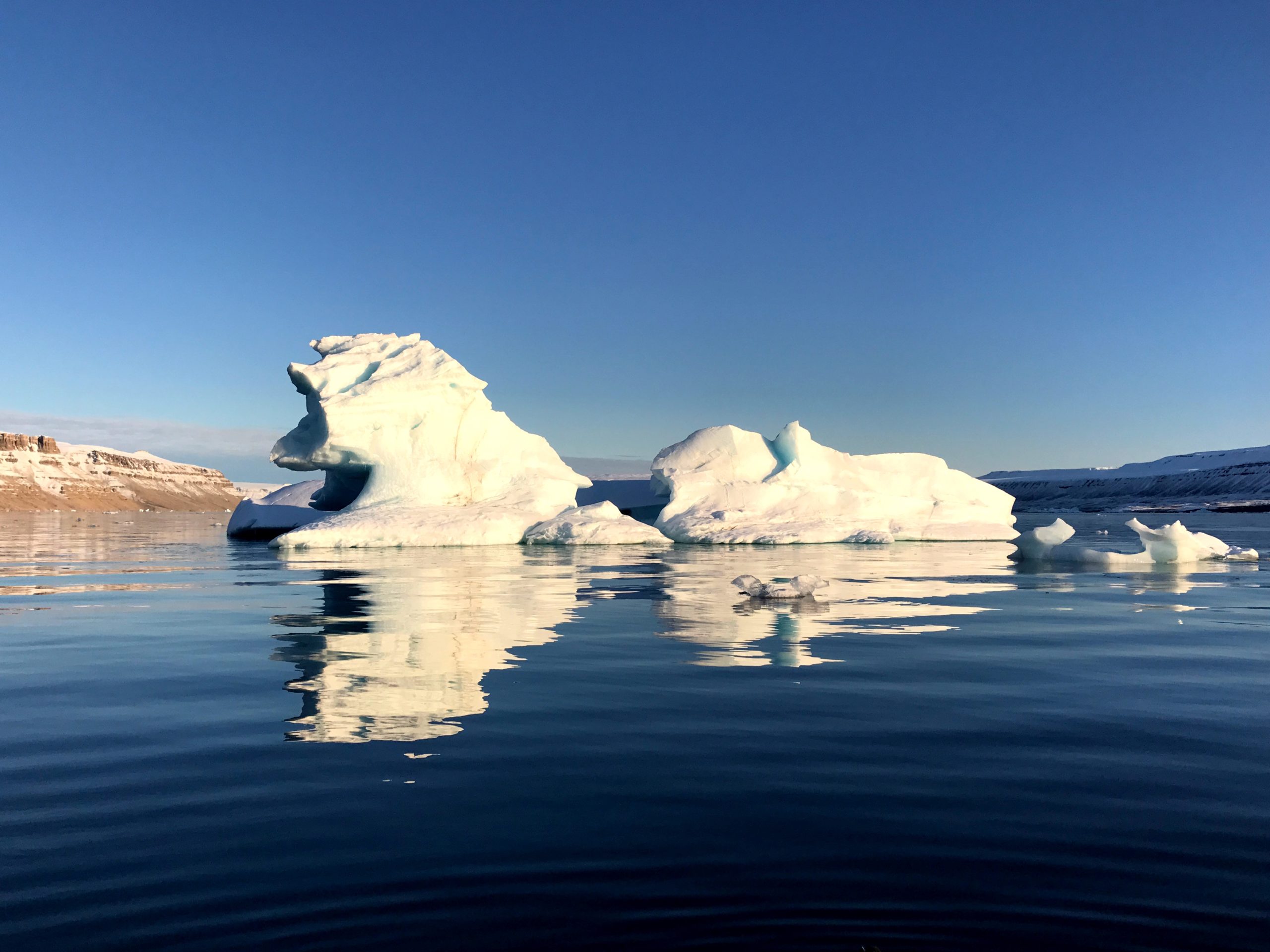 Iceberg in sunshine