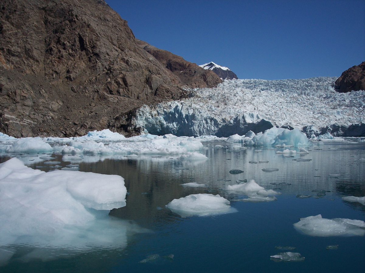Melting glacier in Greenland