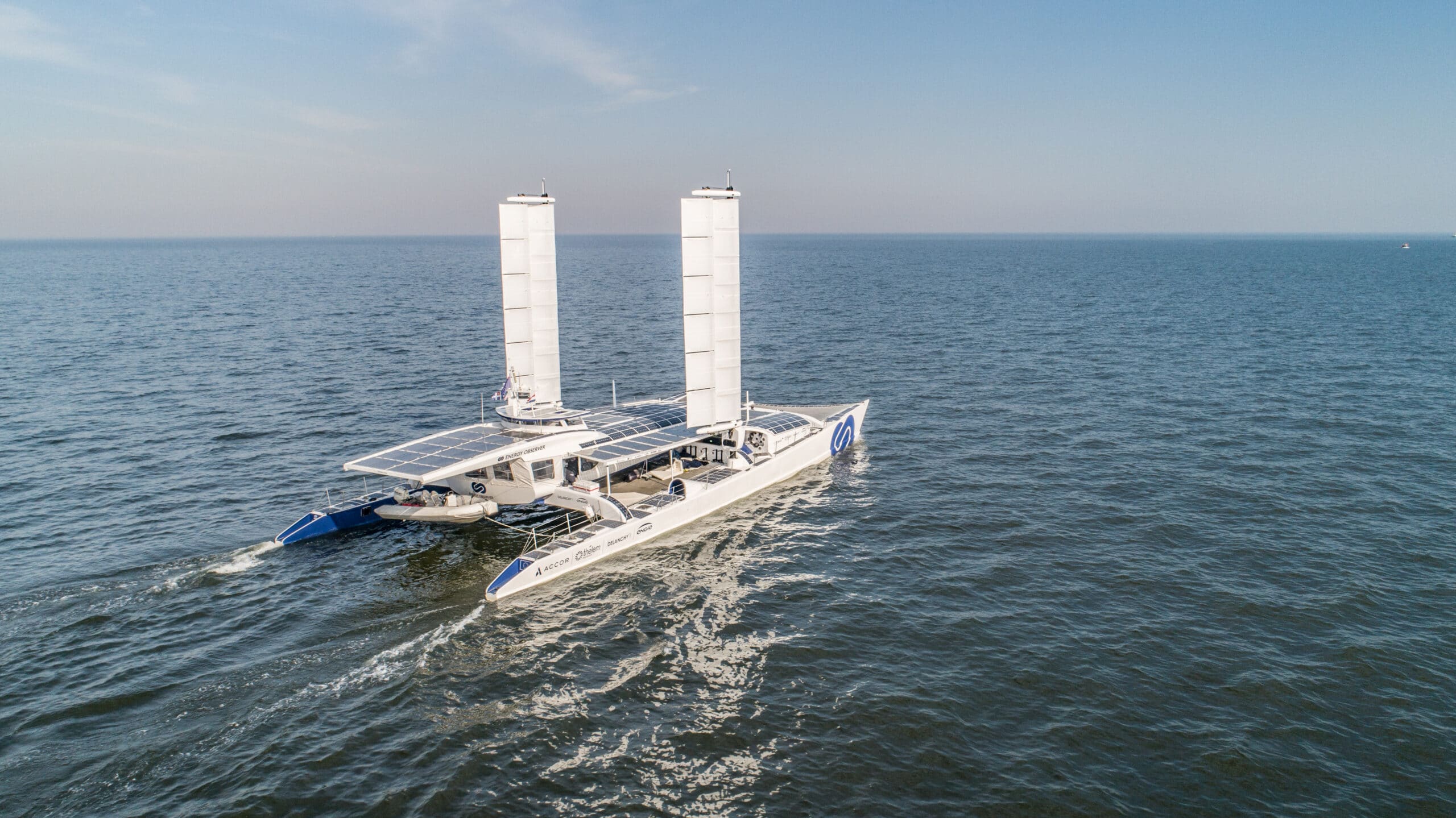 experimental ship that runs on wind and solar power