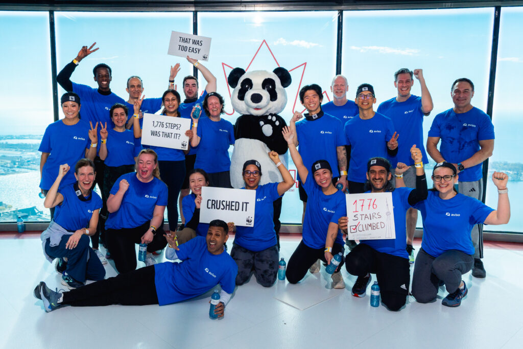 Thousands of corporate colleagues helped make WWF’s 2026 CN Tower Climb for Nature a resounding success